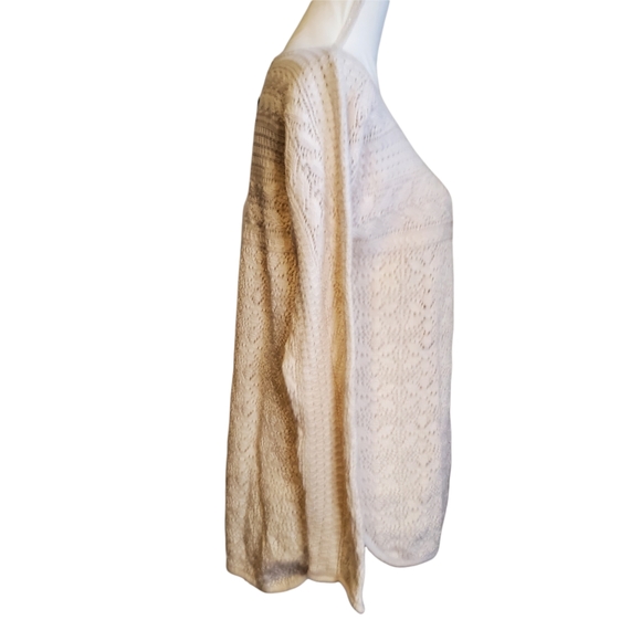 NEW ISELFIELD Silk Blend Open Knit Round Neck Pullover Sweater - Picture 4 of 11